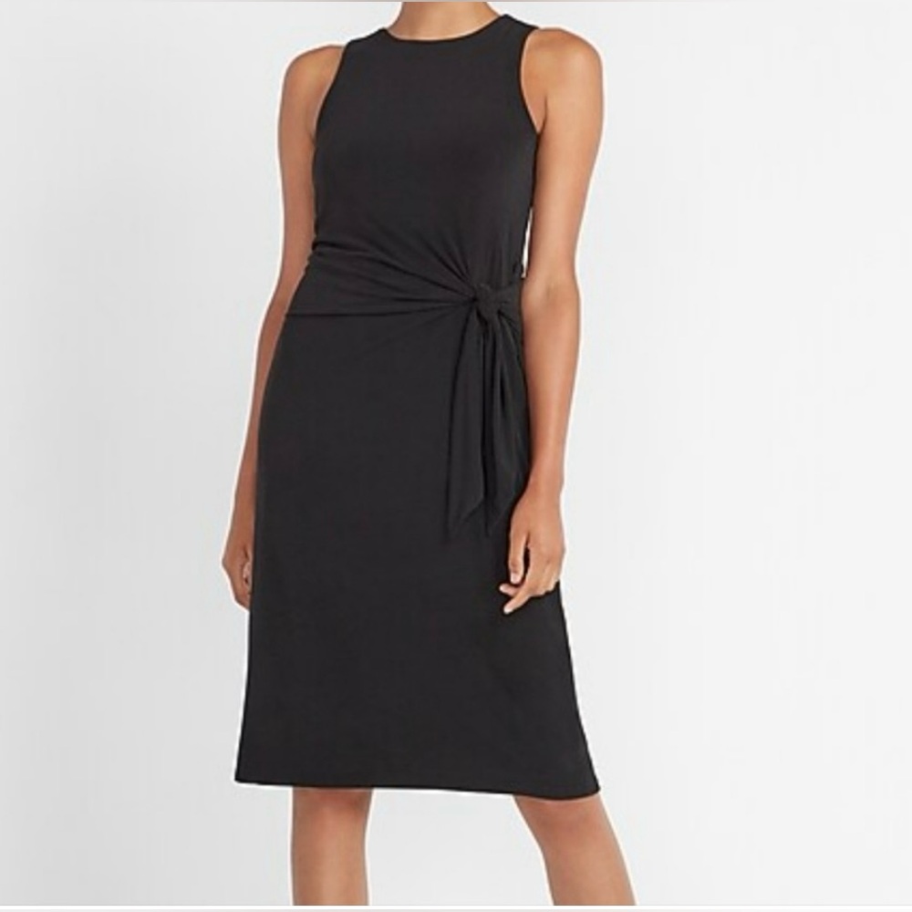 Express Side Tie Black Dress Size XS